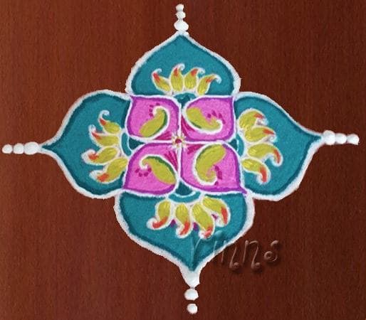 Small Paisley Rangoli