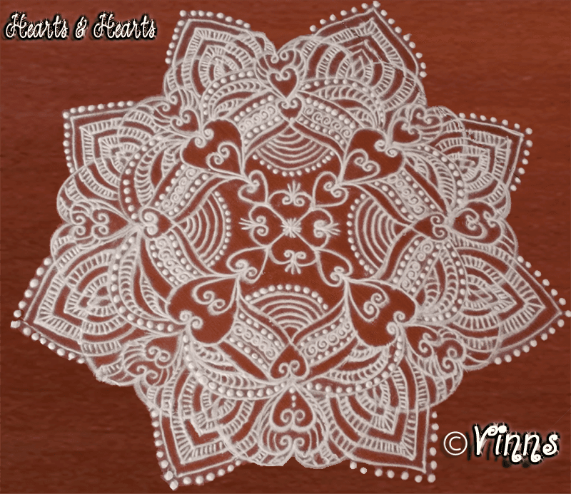 Rangoli In White-5