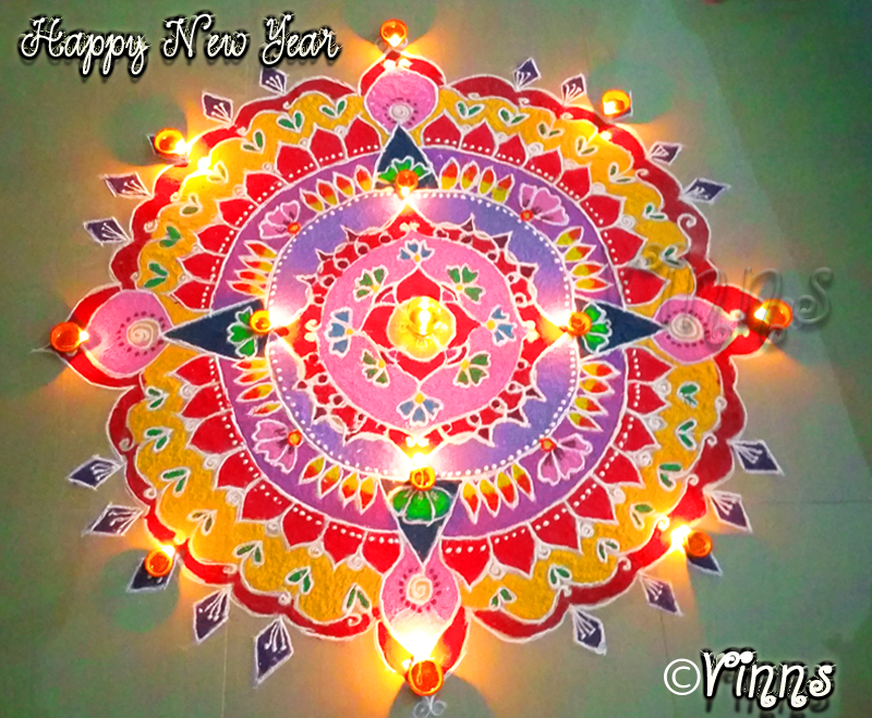 round rangoli,,muggulu, rangavallika