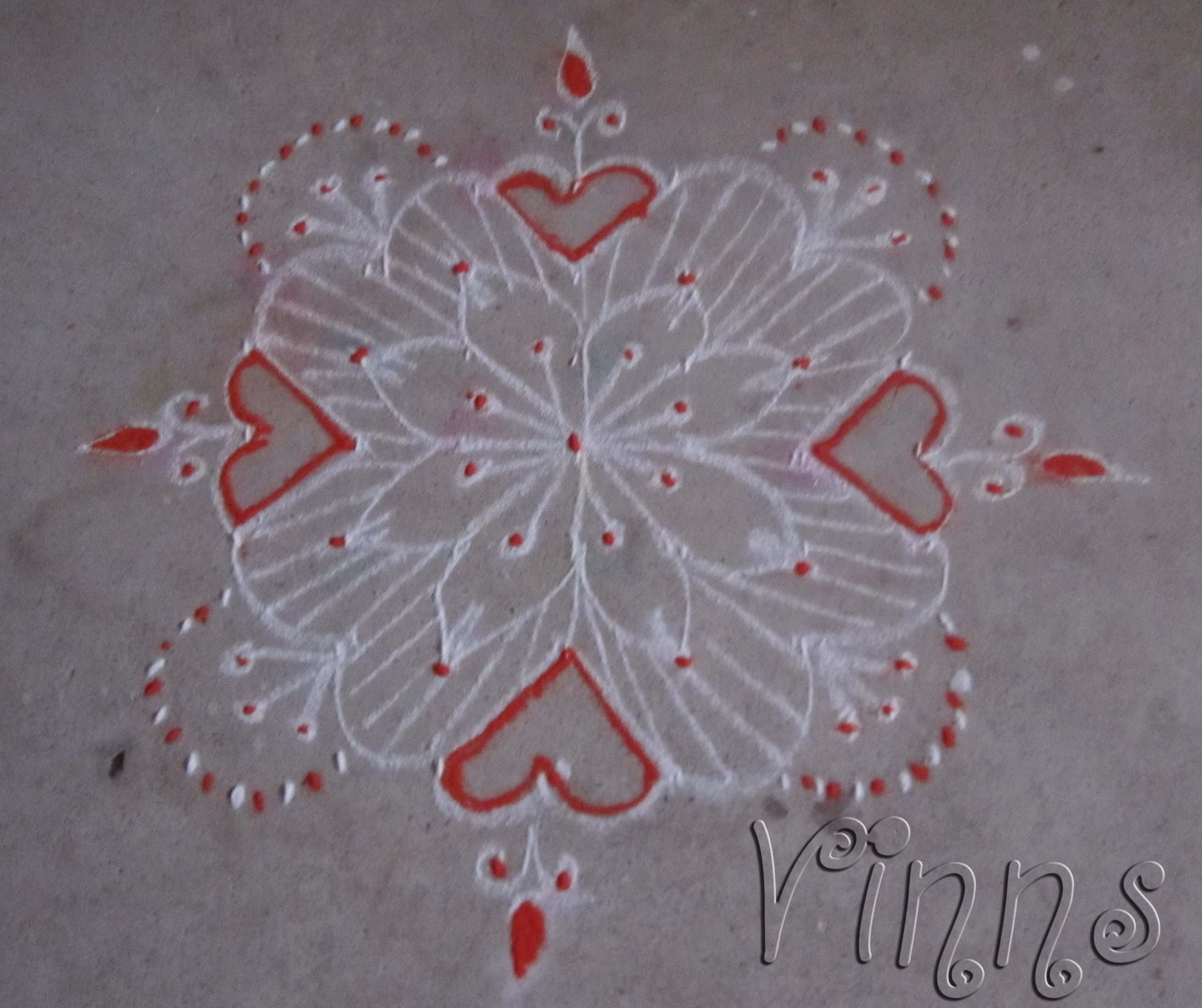 Flower kolam