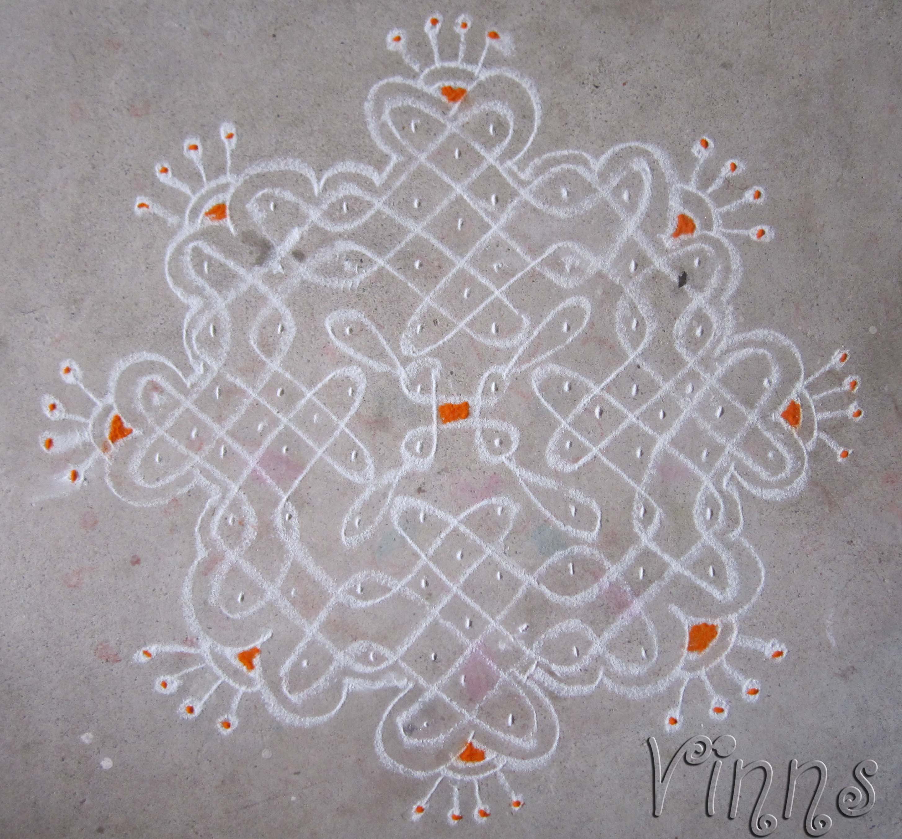 Sikku kolam -2 Sikku kolam, pulli kolam, small kolam,