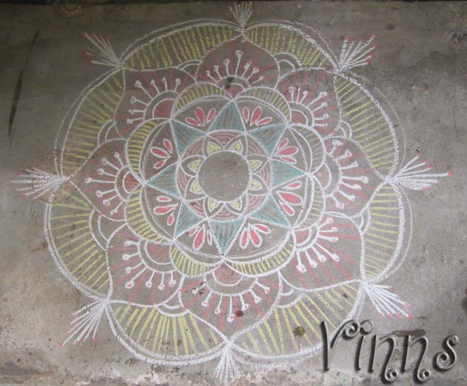 Deepavalli kolam Deepangalin Thirunaal kolam
