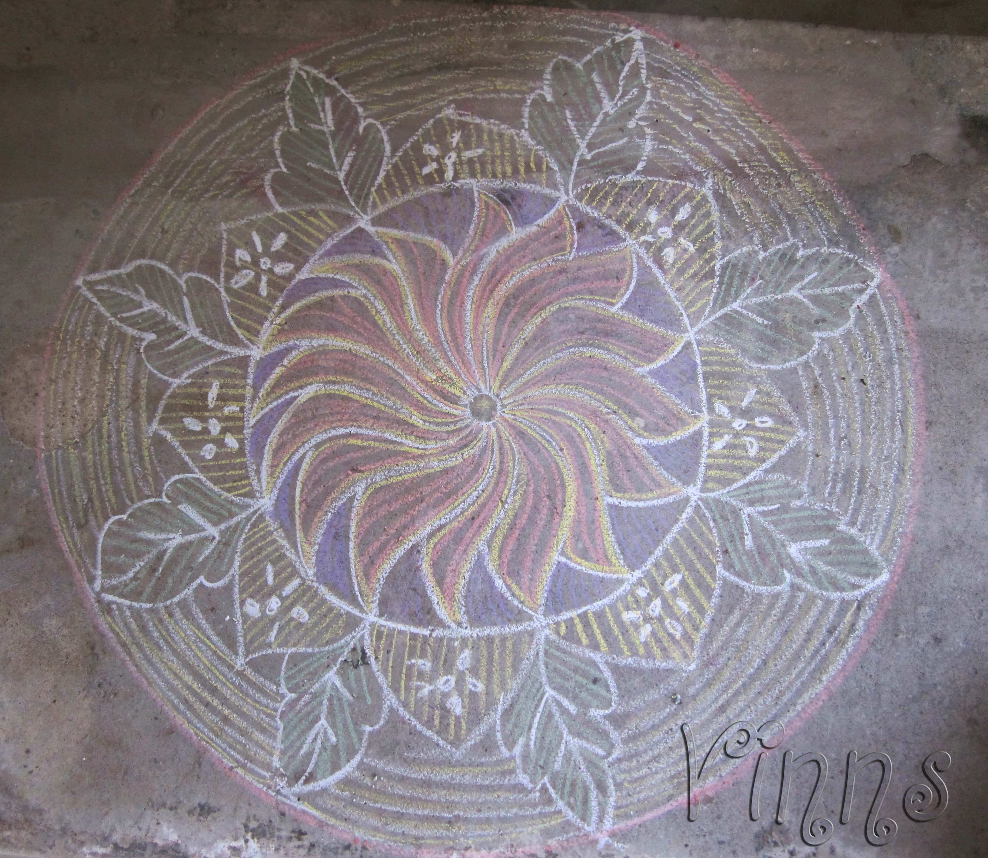 Freehand design Rangoli
