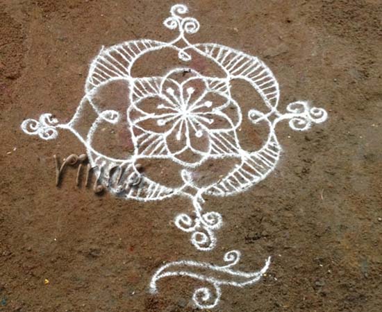 Small Rangoli -1 Simple Kolam