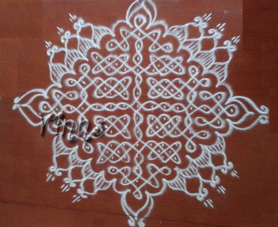 Sikku Kolam -42 Pulli Sikku Kolam