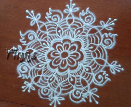 Simple Kolam without dots