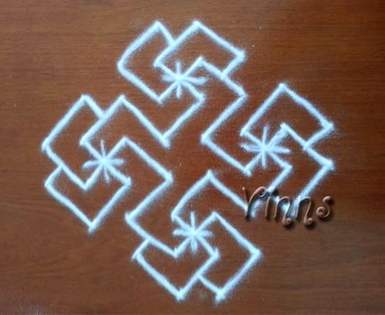 Chukkala Swastik muggulu
