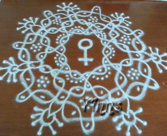 Sikku kolam for women'day