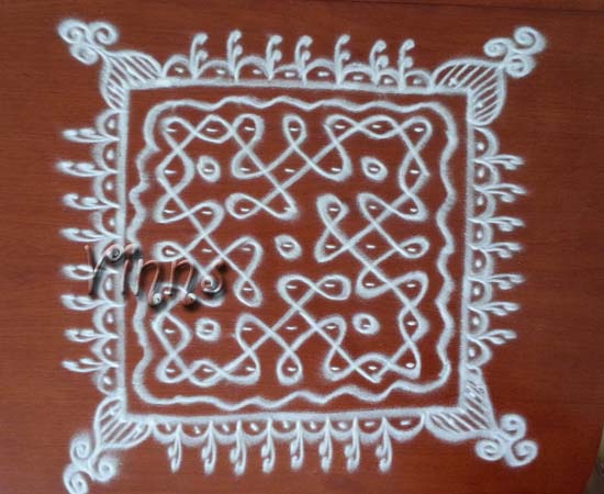 Tippudu Muggulu 7x7 Pulli chikku kolam