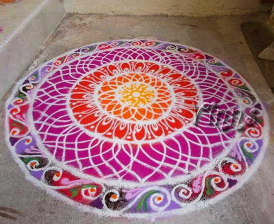 Freehand kolam sanskar bharathi rangoli chukkala leni muggulu