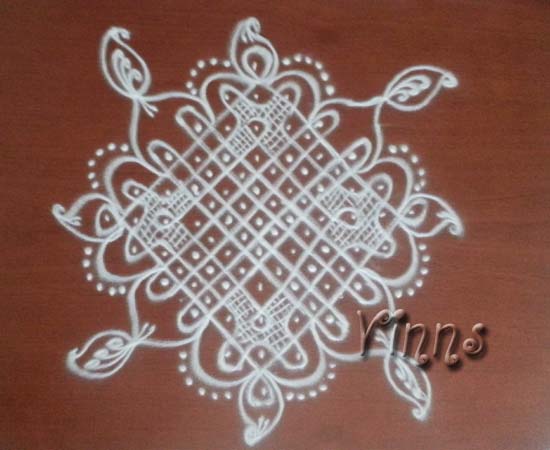 Pulli chikku kolam rangavallika tippudu muggulu
