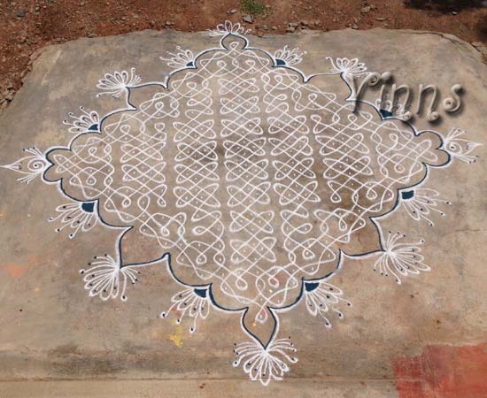 muggulu chikku kolam big kolam