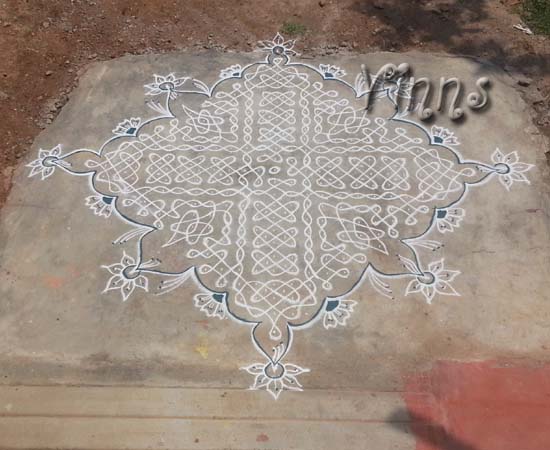 muggulu chikku kolam pulli kolangal