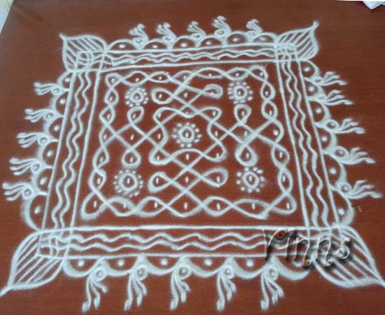 muggulu chikku kolam dot kolam pulli