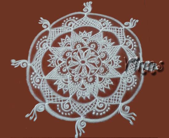 Dotless kolam muggulu rangavalli rangavallika