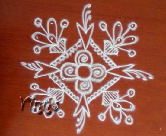 Mugglu, Small kolam, Rangoli, Rangavallika