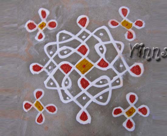 Muggulu, kolangal, chikku,Rangavallika, rangoli, small, evening