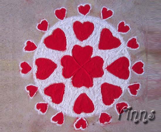 Mugullu, rangoli, rangavallika,
