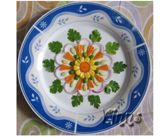 Vegetable Kolam -2 vegetables, rangoli, natural, rangavalli, muggulu