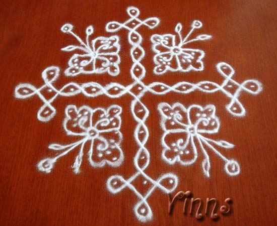 tippudu muggulu, rangavalli, rangavallika, small kolam, pulli kolam