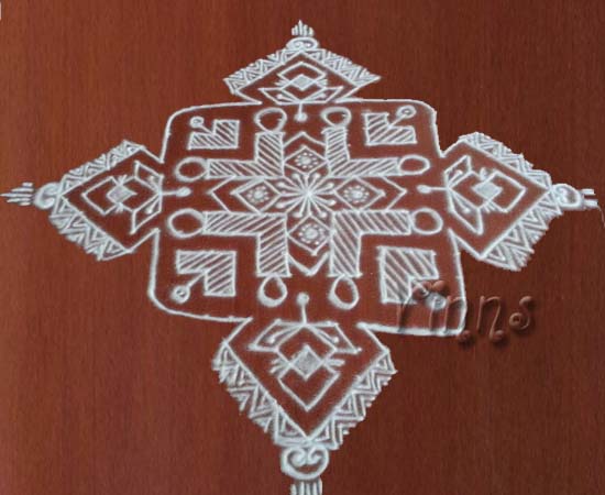 muggulu, rangavalli, rangavallika, big kolam, dot kolam
