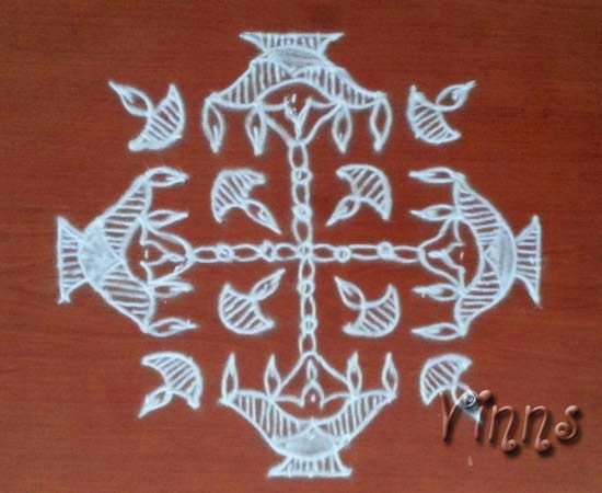 diya, muggulu, lamps, dot kolam