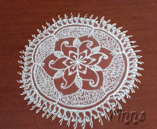 Muggulu, Rangavalli, Rangavallika, Rangoli, Dotless kolam