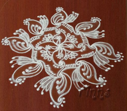 muggulu, dotless kolam, rangoli, white, kolam