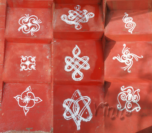 border kolams, rangoli, rangavalli