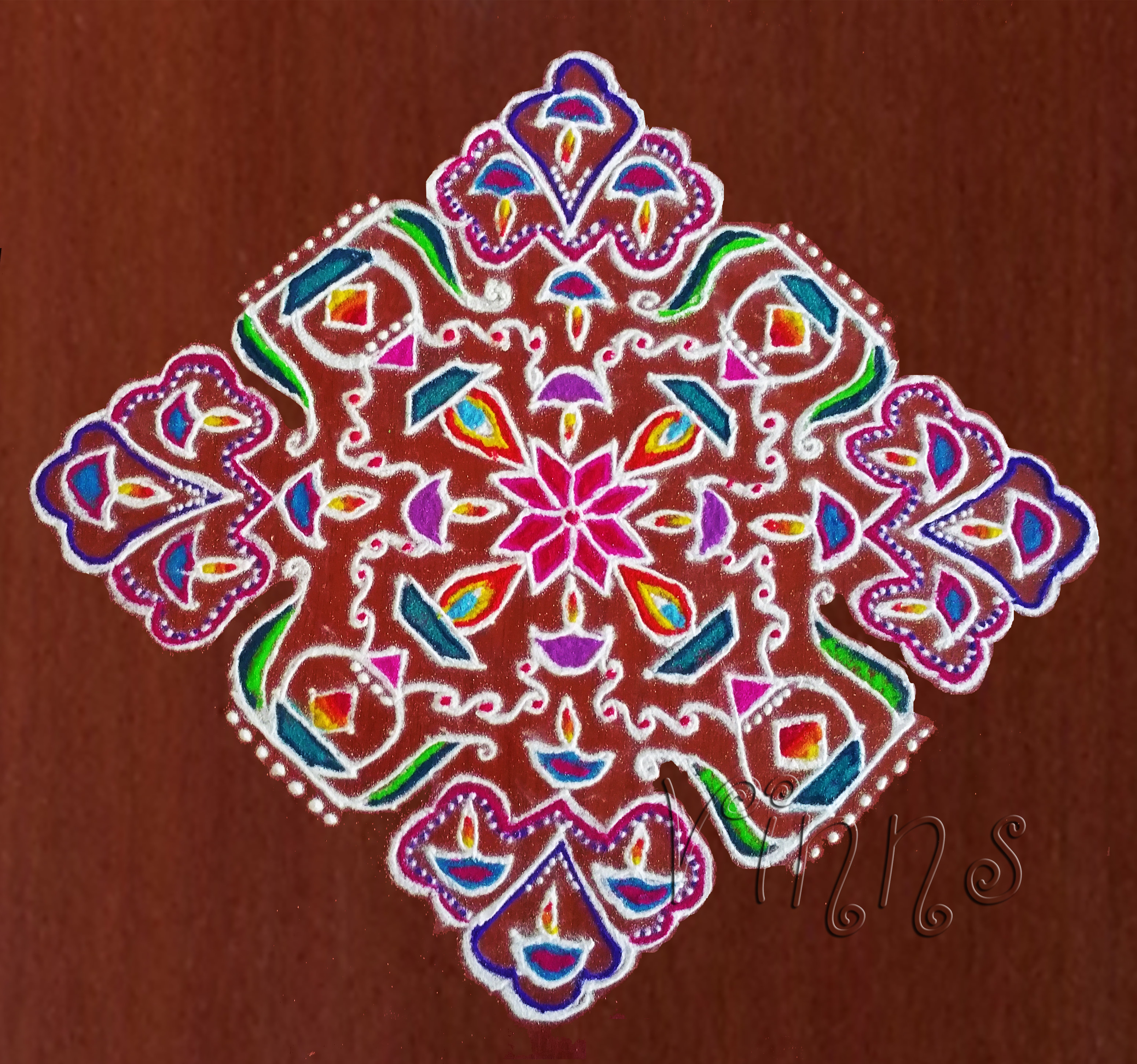 Deepavalli Kolam diwali rangoli, muggulu, rangavalli