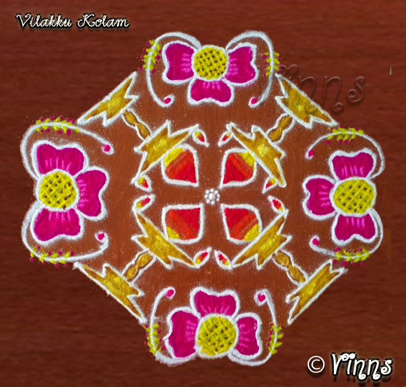 Muggulu, diya, kuthu vilakku, muggulu