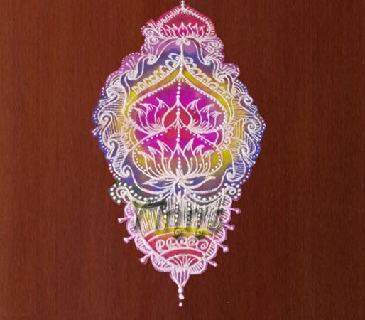 chandelier pattern, rangoli