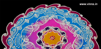 `mango design, peacock, muggulu,