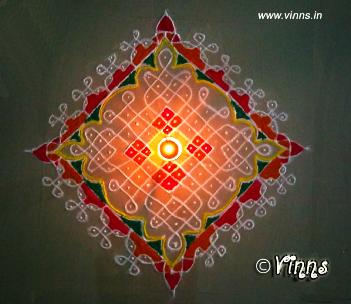 tippudu muggulu, chikku kolam, pulli kolam