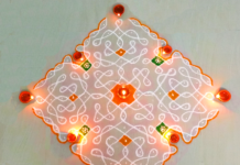 Sikku Kolam -160, Karthigai deepa kolam