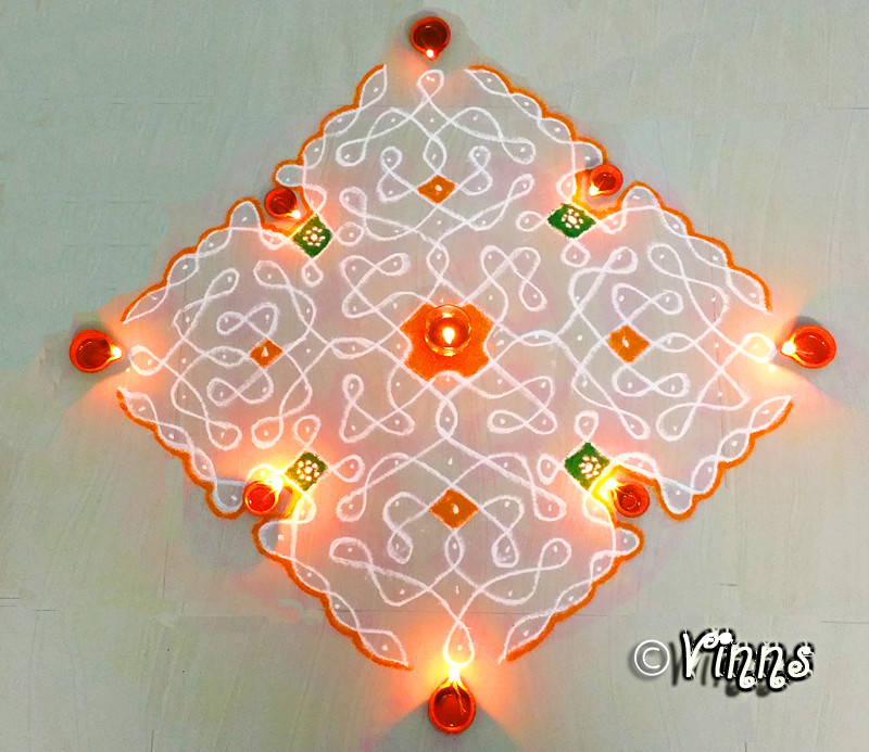 15_dots_sikku_kolam_muggulu