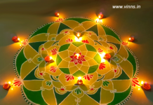 Karthigai Deepam, Sikku Kolam – 164 dotless, new kolam, recent, rangavalli, margazhi