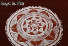 Freehand Kolam, Mandala, Rangoli In White freehand kolam, Mandala