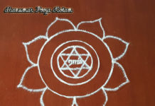Karya Siddhi Hanumar Kolam || Hanuman Muggulu || Anjaneya Rangoli