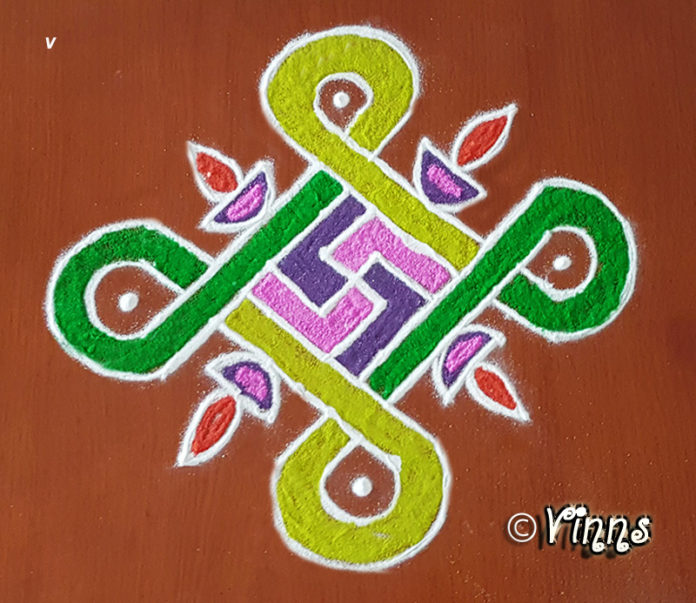 small kolam, sikku kolam, chikku kolam, kolam
