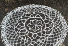 Simple and easy freehand kolam Round kolam,