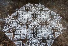 Margazhi Kolam butterfly, muggulu, rangoli, new design