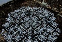 33 Dots Lotus Kolam for Margazhi margazhi kolam, big kolam, new kolam