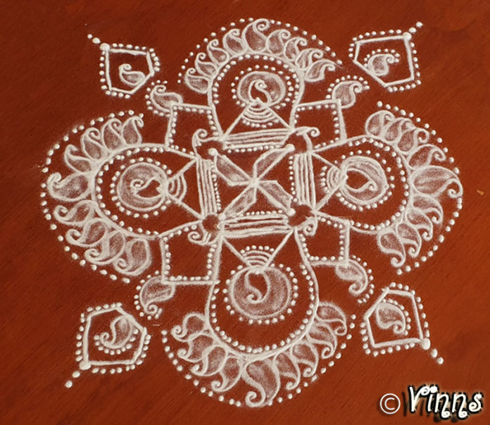 New_Year_kolam kolam, muggulu, rangoli