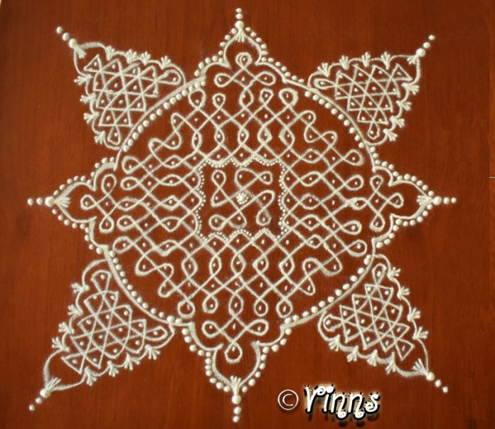 chikku kolam, pulli kolam, kambi kolam, neli kolam
