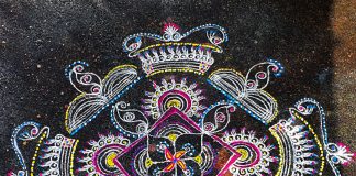 freehand kolam, daily kolam, new design kolam, kutti kolam