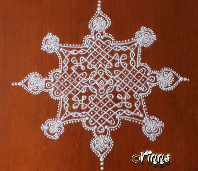 13_dots_sikku_kolam_muggulu