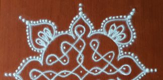 SMALL KOLAM, brahma mudi kolam, brahma mudichi kolam, daily kolam