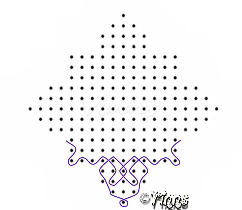 kambi kolam, neli kolam, pulli kolangal, chinna kolangal, new design