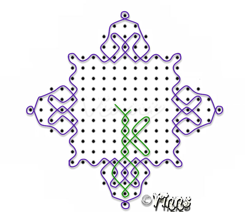kambi kolam, neli kolam, pulli kolangal, chinna kolangal, new design